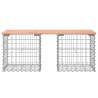 Garden Bench Gabion Design - Solid Douglas Wood | Hipomarket