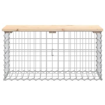 Garden Bench Gabion Design | Solid Pine Wood - Hipo Market