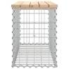 Garden Bench Gabion Design | Solid Pine Wood - Hipo Market