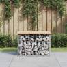 Garden Bench Gabion Design 63x44x42 cm Solid Wood Pine Colour natural pine Size 63 x 44 x 42 cm Quantity in Package 1 Number of 