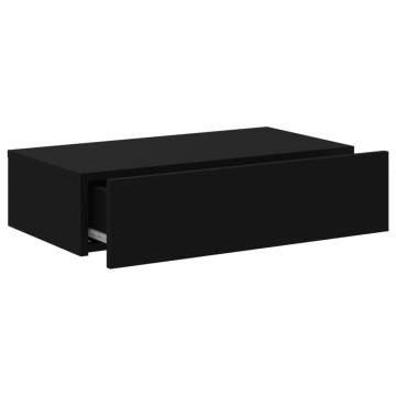 Stylish LED TV Cabinet - Black 60x35x15.5 cm | HipoMarket UK