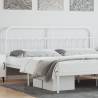 Metal Headboard White 193 cm Colour white Size 193 cm Quantity in Package 1 