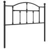 Stylish Black Metal Headboard - 100 cm | HipoMarket