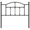 Stylish Black Metal Headboard - 100 cm | HipoMarket