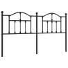 Stylish Black Metal Headboard 180 cm - Durable Design