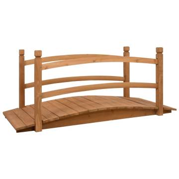 Garden Bridge 140x60 cm - Solid Firwood for Beautiful Gardens