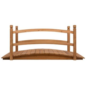 Garden Bridge 140x60 cm - Solid Firwood for Beautiful Gardens