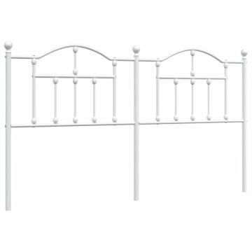 Stylish White Metal Headboard for 180 cm Bed | Hipomarket