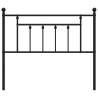 Stylish Metal Headboard Black, 100 cm - Hipo Market