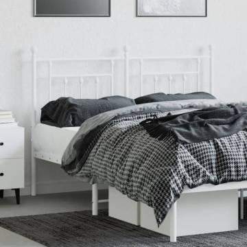 Stylish White Metal Headboard 150 cm | Hipomarket