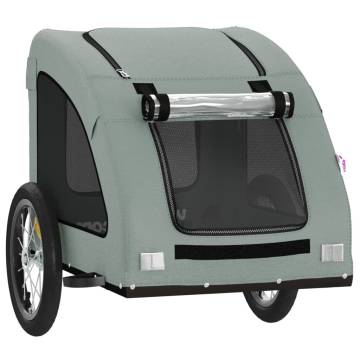 Pet Bike Trailer - Grey Oxford Fabric & Iron | HipoMarket