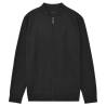 Men's Black Zip Cardigan - Versatile Style for Every Occasion