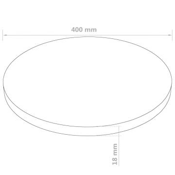 Table Top Round MDF 400x18 mm - Durable & Stylish | HiPoMarket