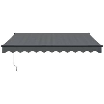 Retractable Awning Anthracite 3x2.5m - Durable & Stylish