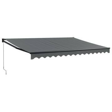 Retractable Awning Anthracite 4x3 m - Durable & Stylish