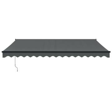 Retractable Awning Anthracite 4x3 m - Durable & Stylish