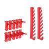 71 Piece Storage Kit with Wall Panels - Red & Black | HipoMarket