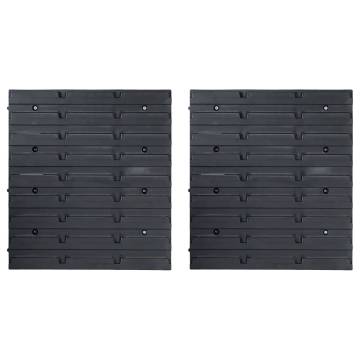 71 Piece Storage Kit with Wall Panels - Red & Black | HipoMarket