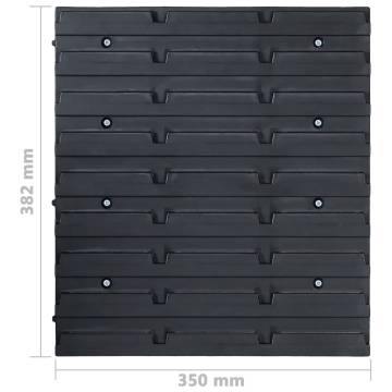 71 Piece Storage Kit with Wall Panels - Red & Black | HipoMarket