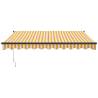 Retractable Awning Yellow & White 3x2.5m | Durable & Stylish