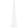 Acrylic Decorative LED Light Cone - Cold White, 90 cm