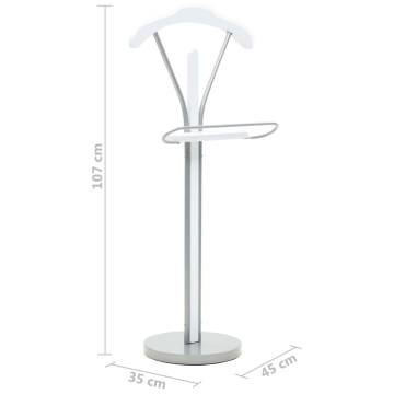 Suit Stand 45x35x107 cm - Stylish White Clothing Rack