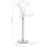 Suit Stand 45x35x107 cm - Stylish White Clothing Rack