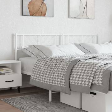 Metal Headboard White 180 cm - Stylish & Sturdy Design