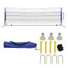 Badminton Net Set with Shuttlecocks 500x155 cm Size 500 cm 