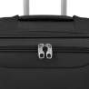 3 Piece Soft Case Trolley Set Black - Durable & Lightweight Travel