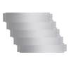 Galvanised Steel Lawn Fences - 5 pcs (100x20 cm) | HipoMarket