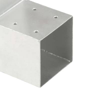 Post Connector L Shape Galvanised Metal 71x71 mm - HipoMarket