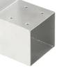 Post Connector L Shape Galvanised Metal 71x71 mm - HipoMarket