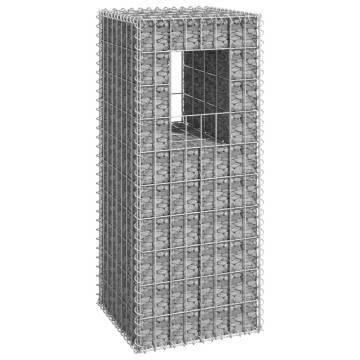 Gabion Basket Post 40x40x100 cm Iron | Durable Garden Décor