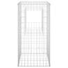 Gabion Basket Posts 50x50x100 cm - Iron, 2 pcs Set