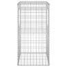 Gabion Basket Posts 50x50x100 cm - Iron, 2 pcs Set