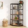 5-Layer Corner Shelf Anthracite Steel&Engineered Wood Colour anthracite Size 75 x 75 x 180 cm Quantity in Package 1 Amount 