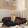 Dog Bed Black and Brown 80x68x23 cm Faux Leather Colour black and brown Size 80 x 68 x 23 cm 