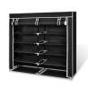 Fabric Shoe Cabinet with Cover 115 x 28 x 110 cm Black Colour black Size 115 x 28 x 110 cm Quantity in Package 1 Number of 