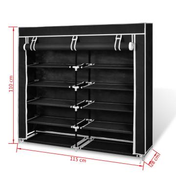 Fabric Shoe Cabinet with Cover - Organize Your Shoes Efficiently