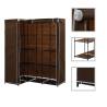 Corner Wardrobe Brown 130x87x169 cm Colour brown Quantity in Package 1 Amount 