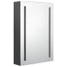 LED Bathroom Mirror Cabinet in Grey - 50x13x70 cm | HipoMarket