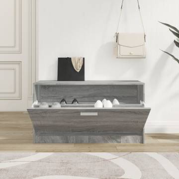 Shoe Bench Grey Sonoma - Stylish Storage for Your Shoes | HipoMarket