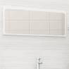 Bathroom Mirror High Gloss White 100x1.5x37 cm Engineered Wood Colour high gloss white Size 100 x 1.5 x 37 cm Quantity in Package 1 