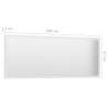 High Gloss White Bathroom Mirror - Stylish & Durable