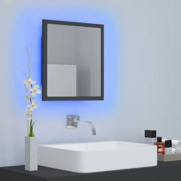 LED Bathroom Mirror Grey 40x8.5 cm - Modern & Stylish