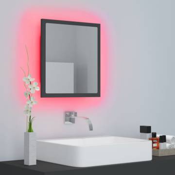 LED Bathroom Mirror Grey 40x8.5 cm - Modern & Stylish