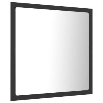 LED Bathroom Mirror Grey 40x8.5 cm - Modern & Stylish