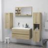 Sonoma Oak Bathroom Mirror - Stylish & Functional | HipoMarket