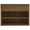 Shoe Bench Brown Oak - Stylish Storage, 60x30x45 cm